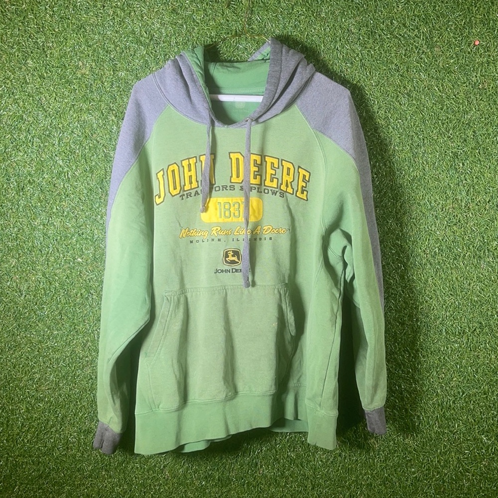 Vintage John Deere embroidered hoodie